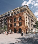 Artists rendering of the proposed redevelopment of Brewhouse II as new Diageo corporate offices. Image: Ballymore