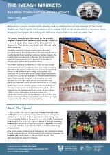 Iveagh Markets Newsletter Issue 1 Pg1